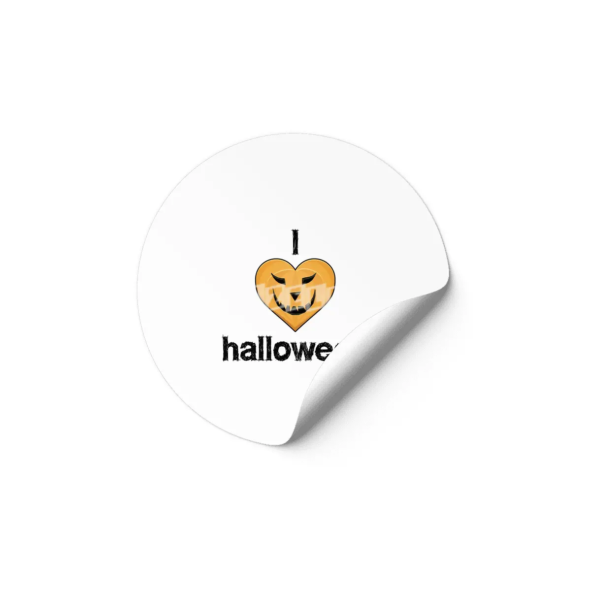 I Love Halloween Etiket