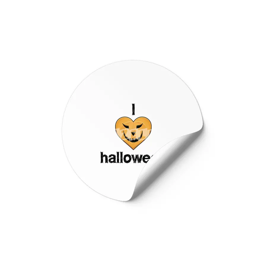 I Love Halloween Etiket