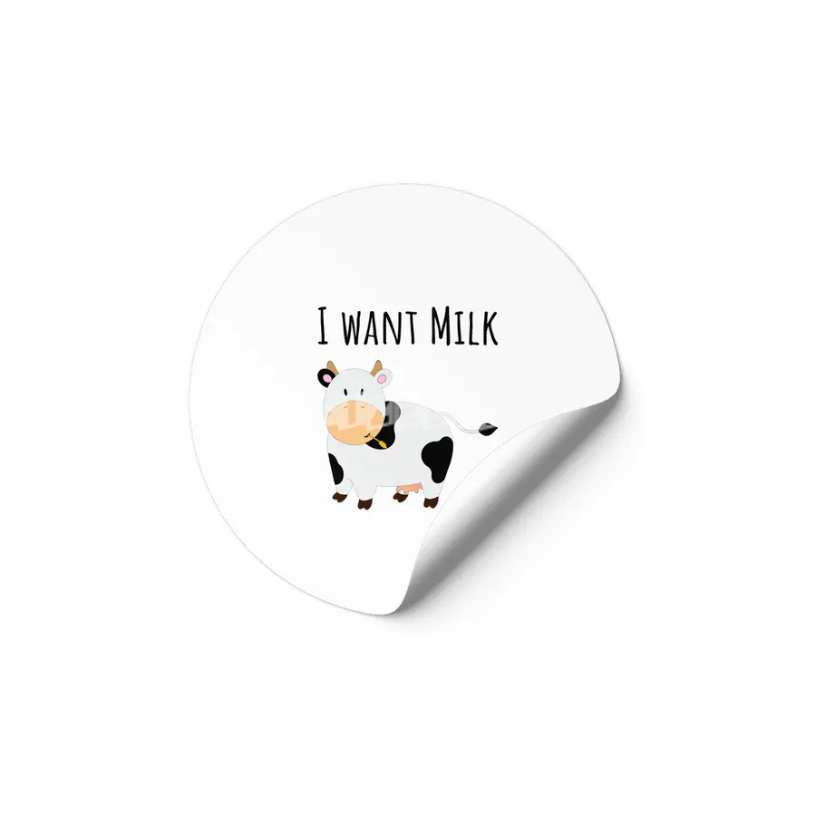 I Want Milk Etiket