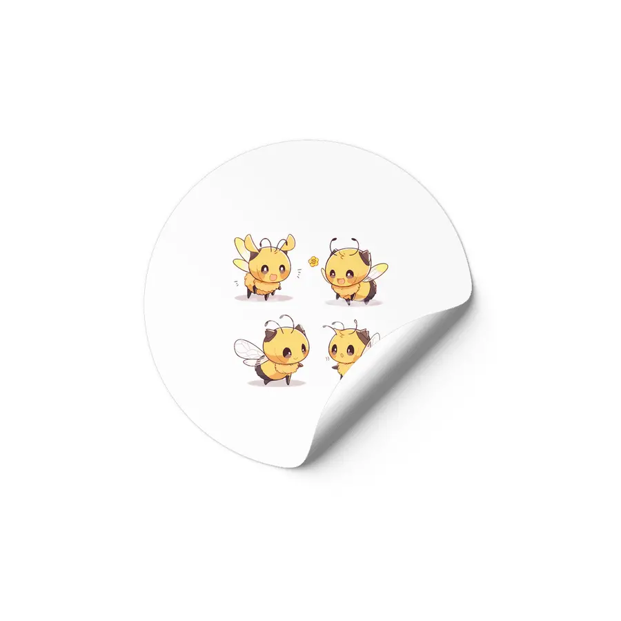 Cute Bee Etiket