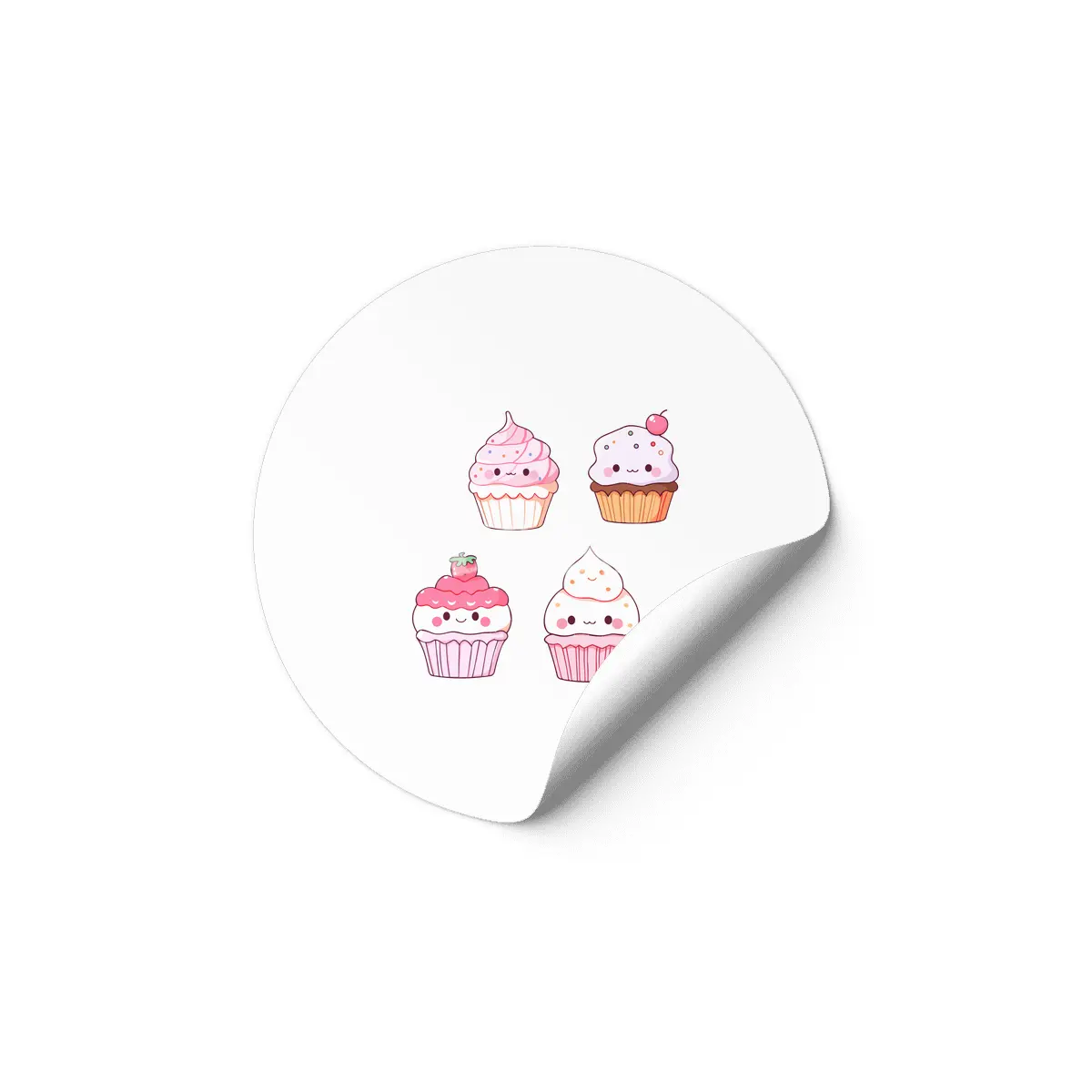 Cute Cupcake Etiket