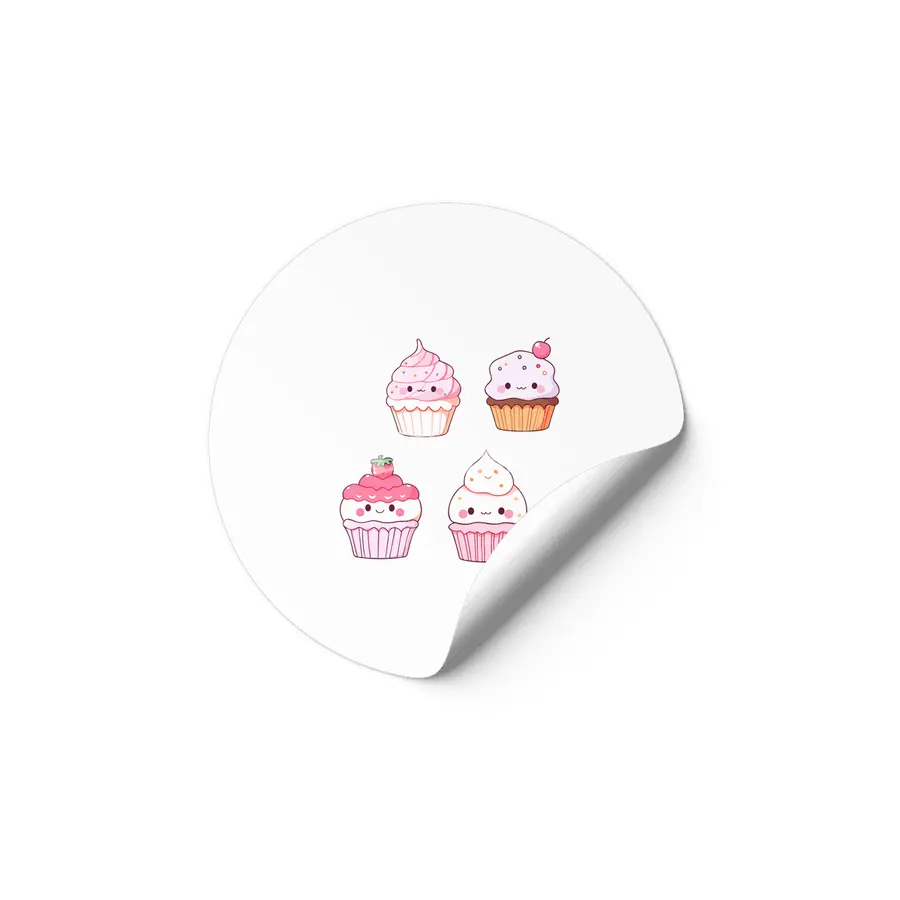 Cute Cupcake Etiket