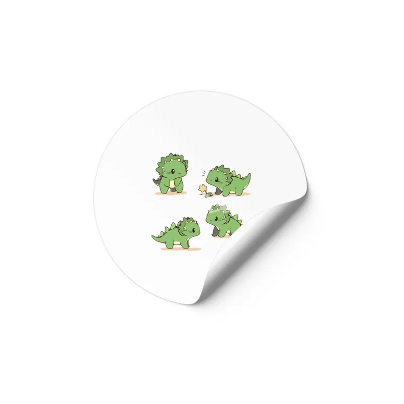 Cute Dinosaurs Etiket