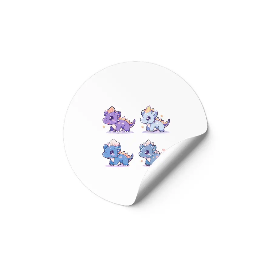 Cute Dinosaurs Etiket