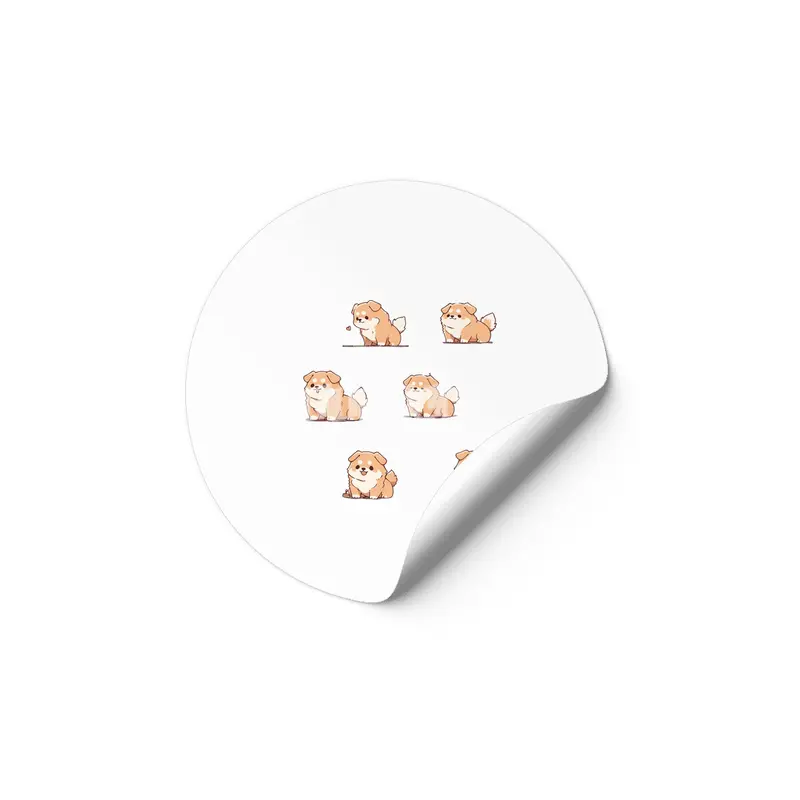Cute Dog Etiket