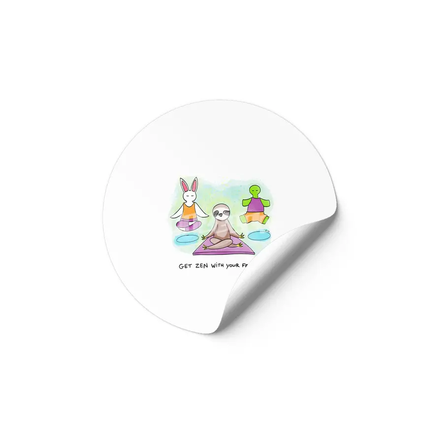 Bunny Daze Yoga - Get Zen With Your Friends Etiket