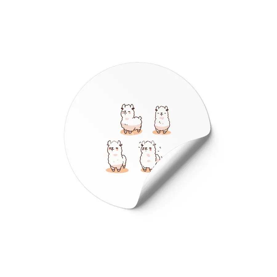 Cute Llama Etiket