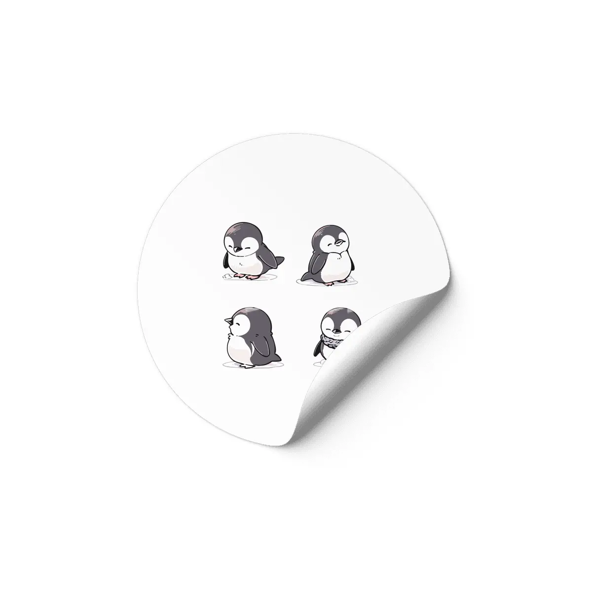 Cute Penguin Etiket