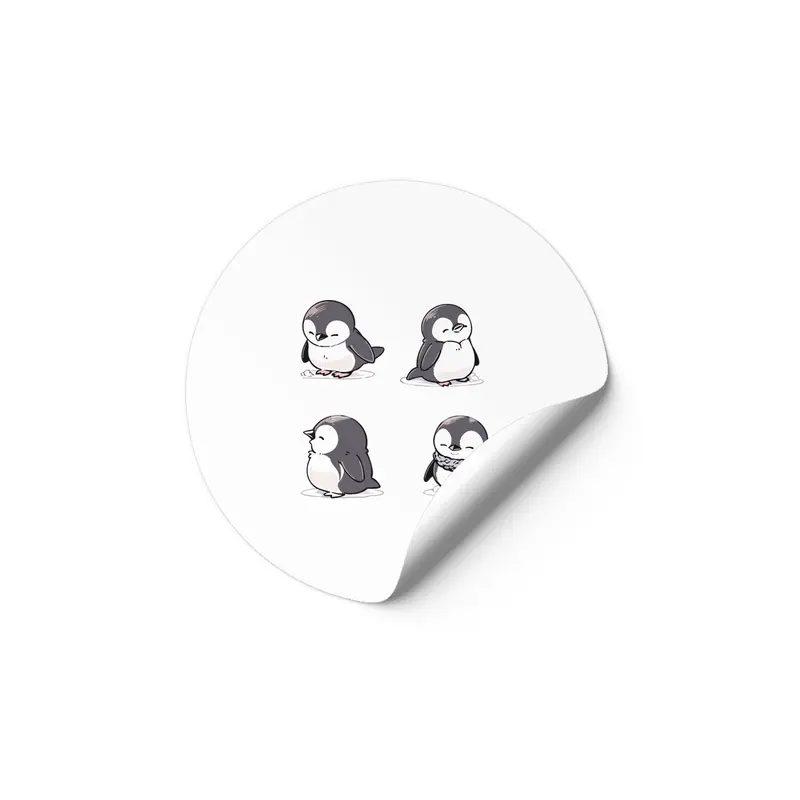 Cute Penguin Etiket