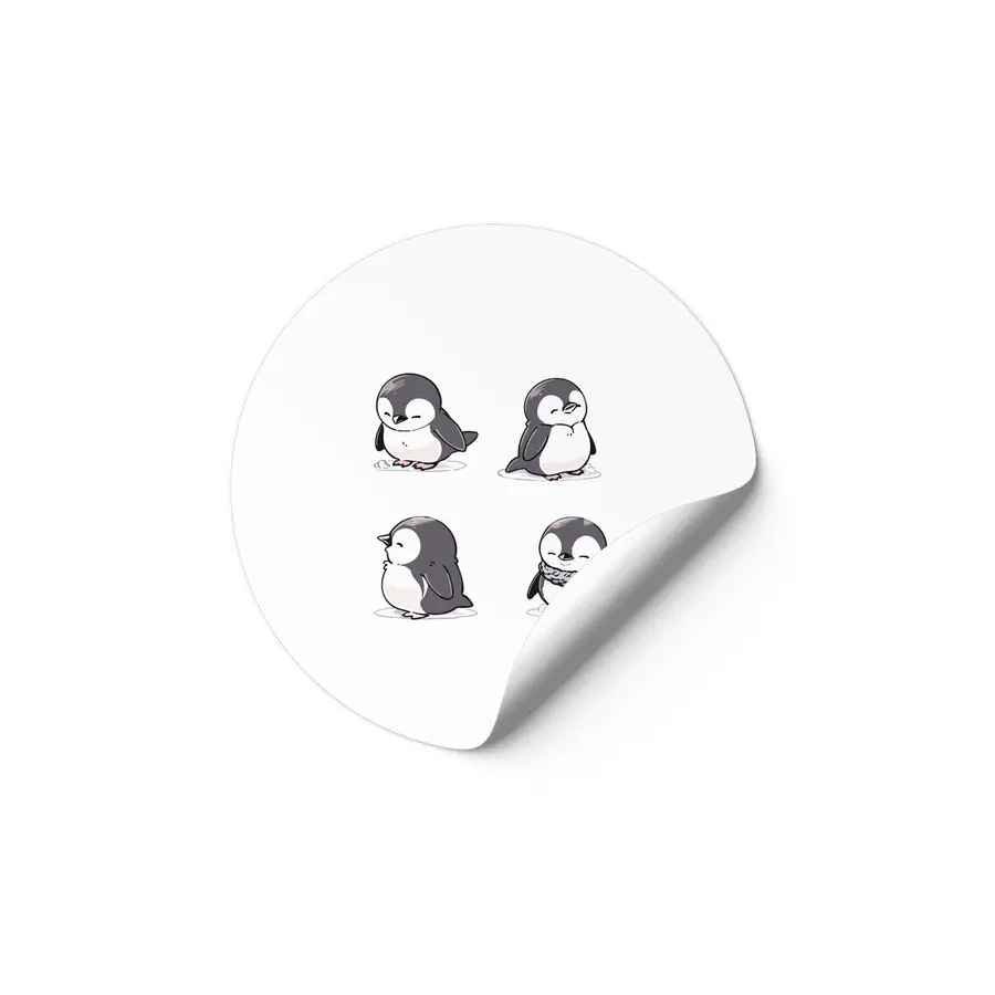 Cute Penguin Etiket