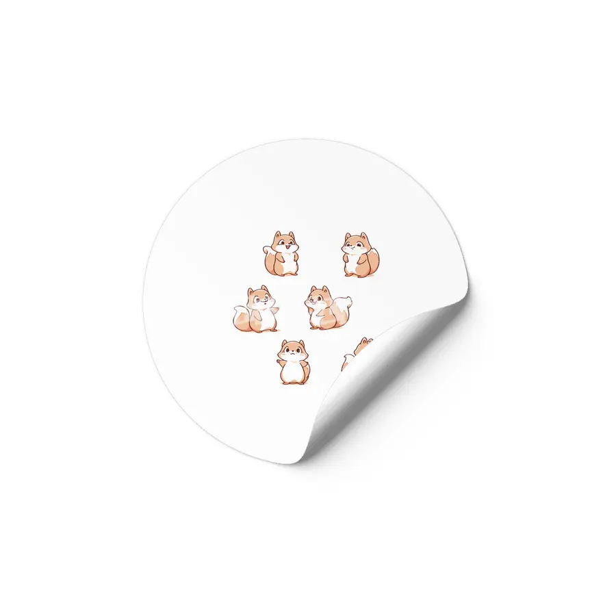 Cute Squirrel Etiket