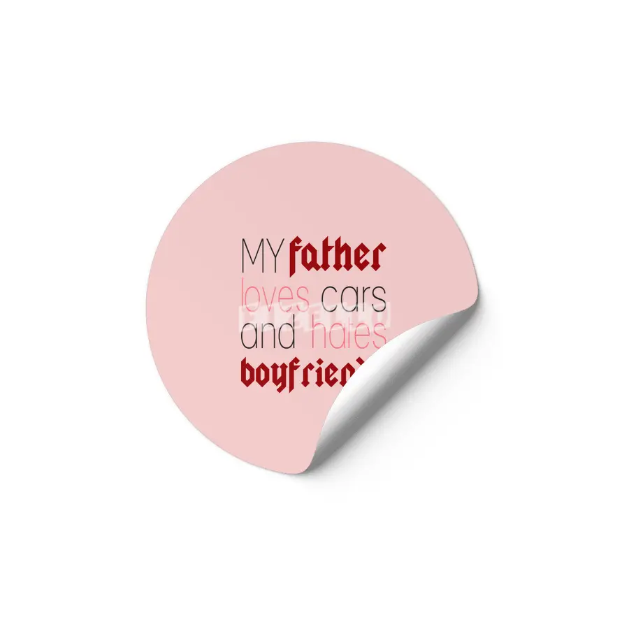 I love my dad Etiket