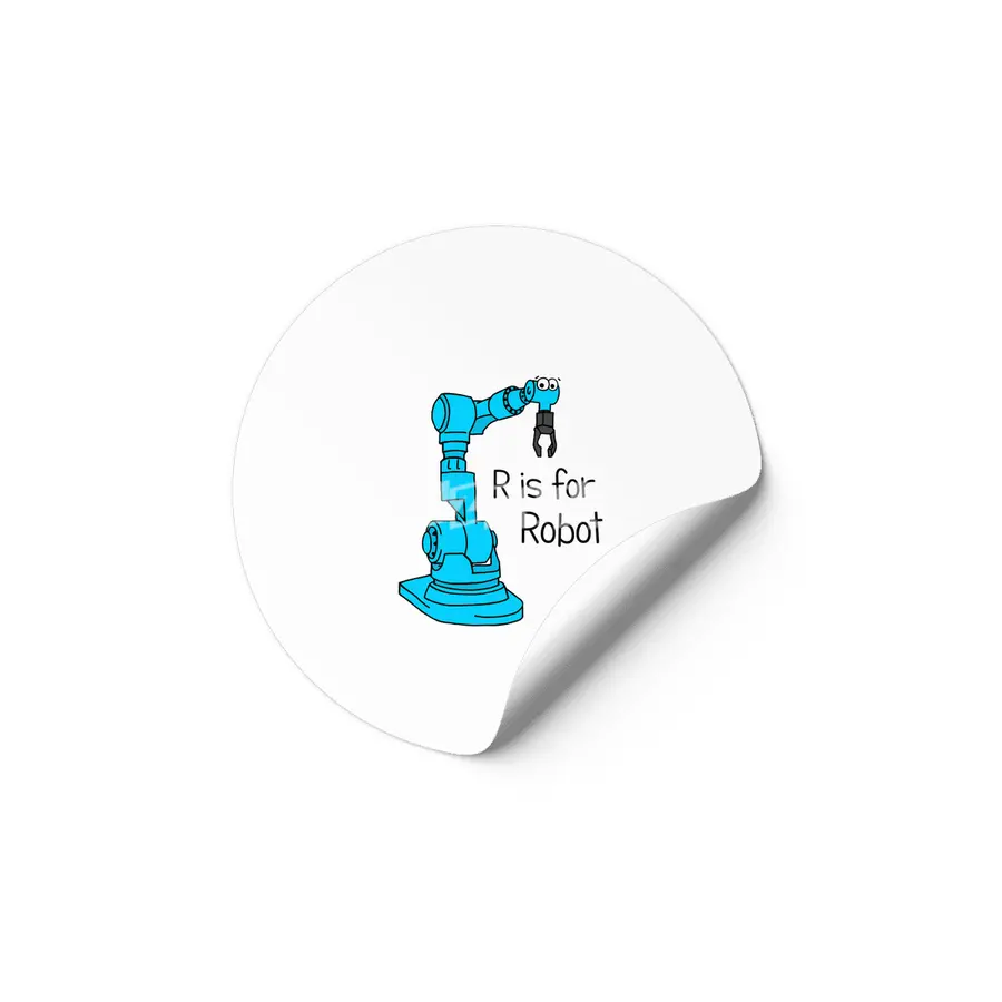 R is for Robot Etiket
