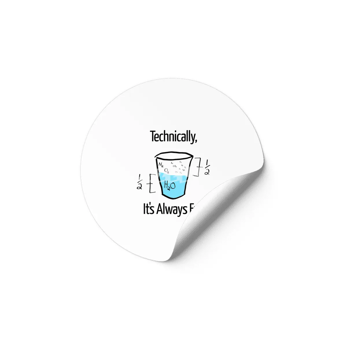 Funny Science Joke Etiket
