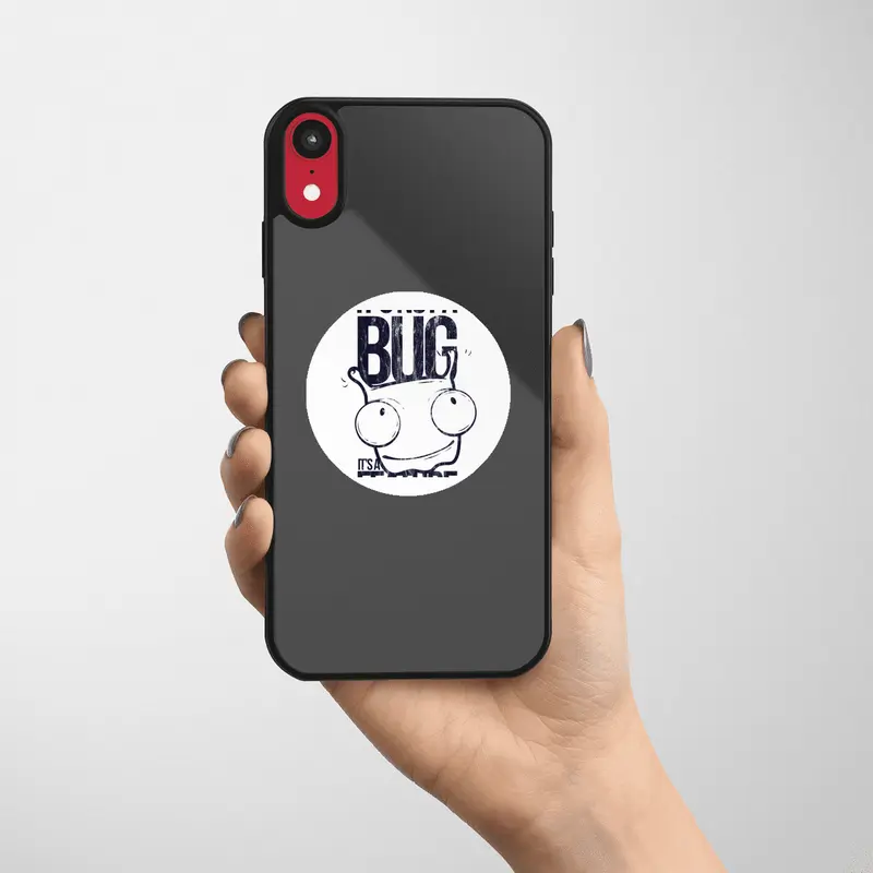 FUNNY MONSTER BUG - It`s not a Bug - Its a Feature Shirt Motiv Etiket