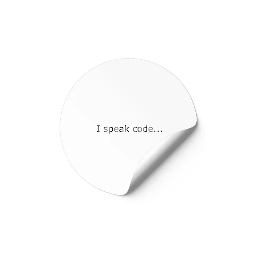 I Speak Code Etiket