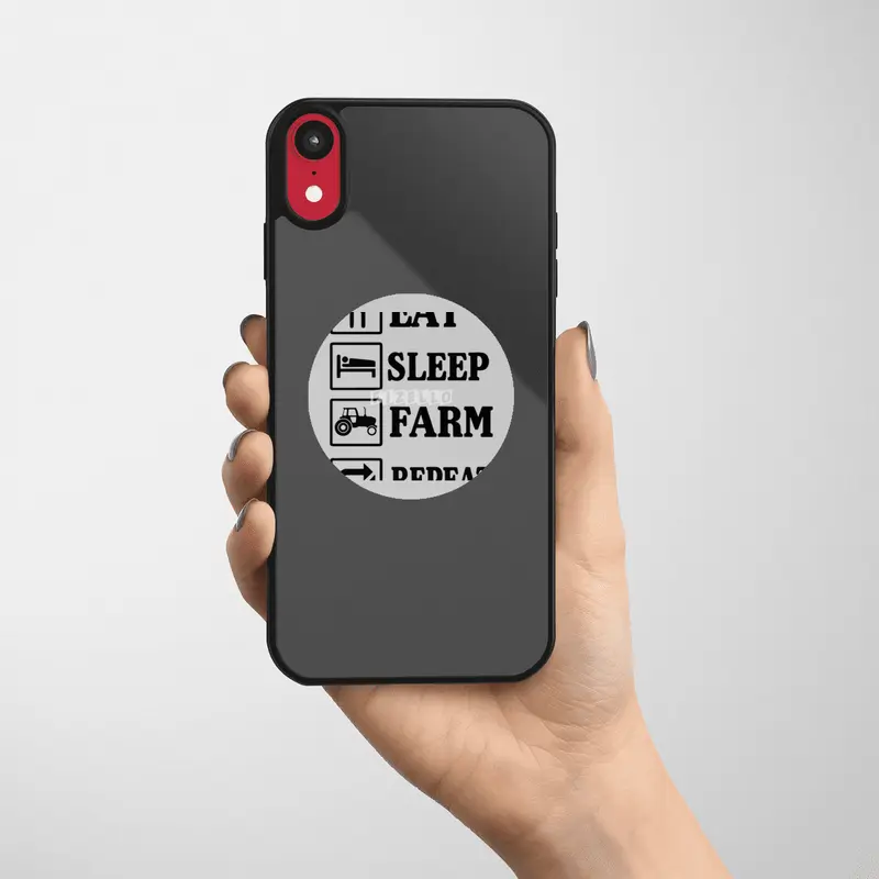 Eat Sleep Farm Repeat Logo Etiket