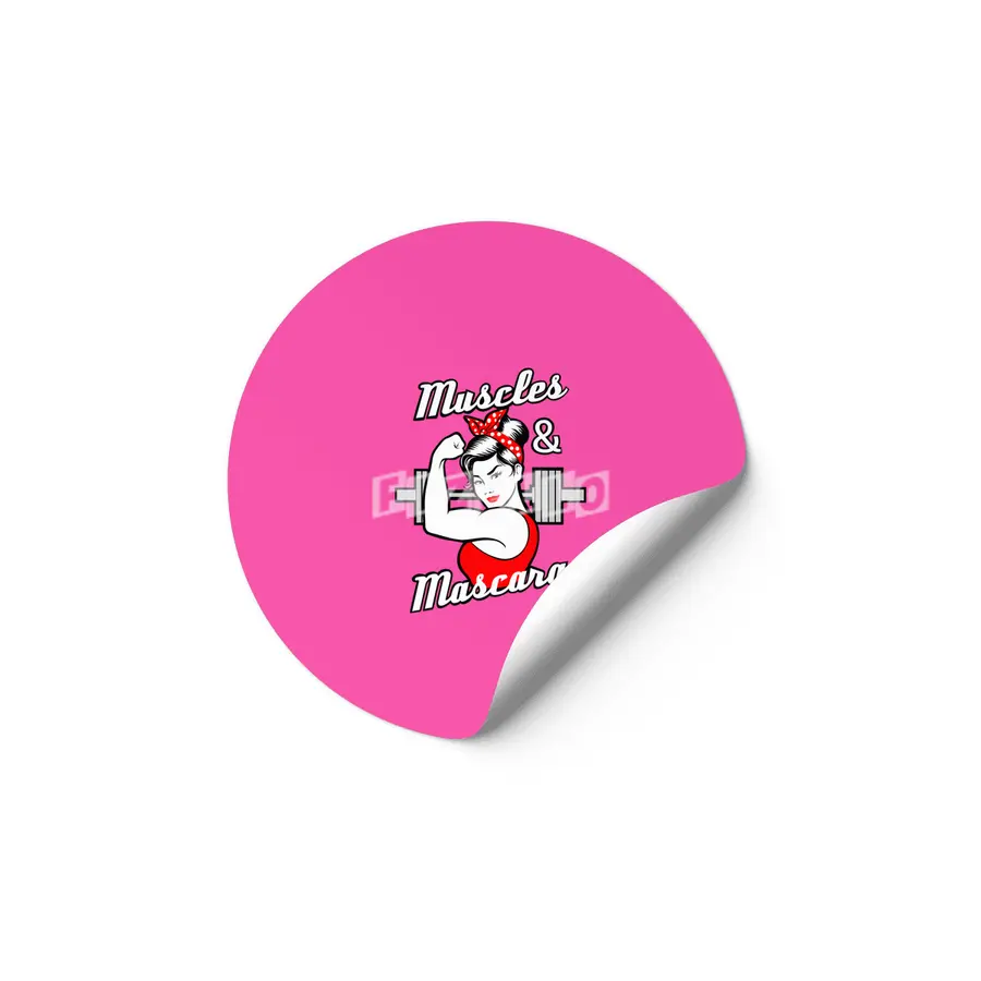 Barbell Girl Strong and Girly Etiket