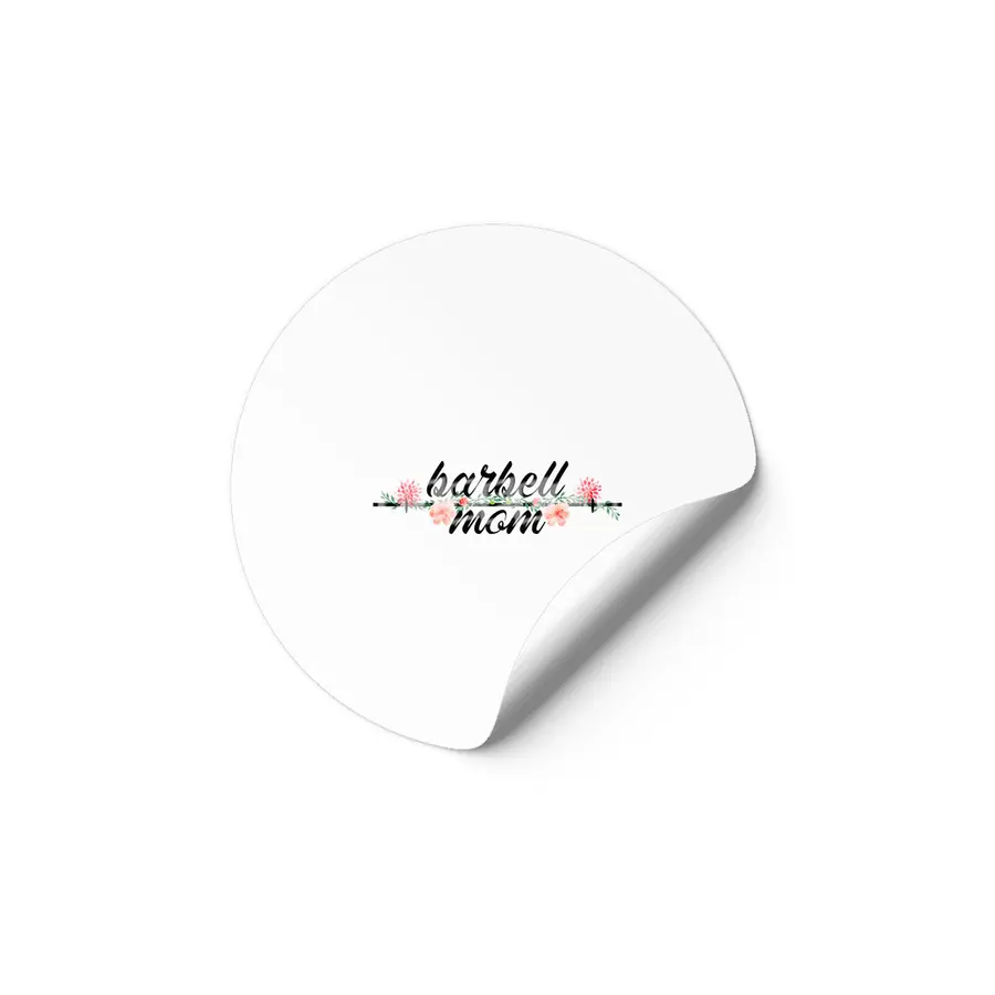 Barbell Mom Etiket