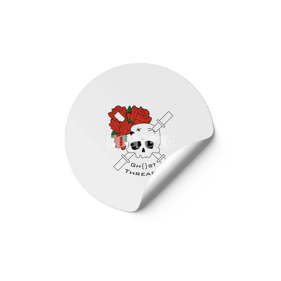 Skull and Roses Etiket