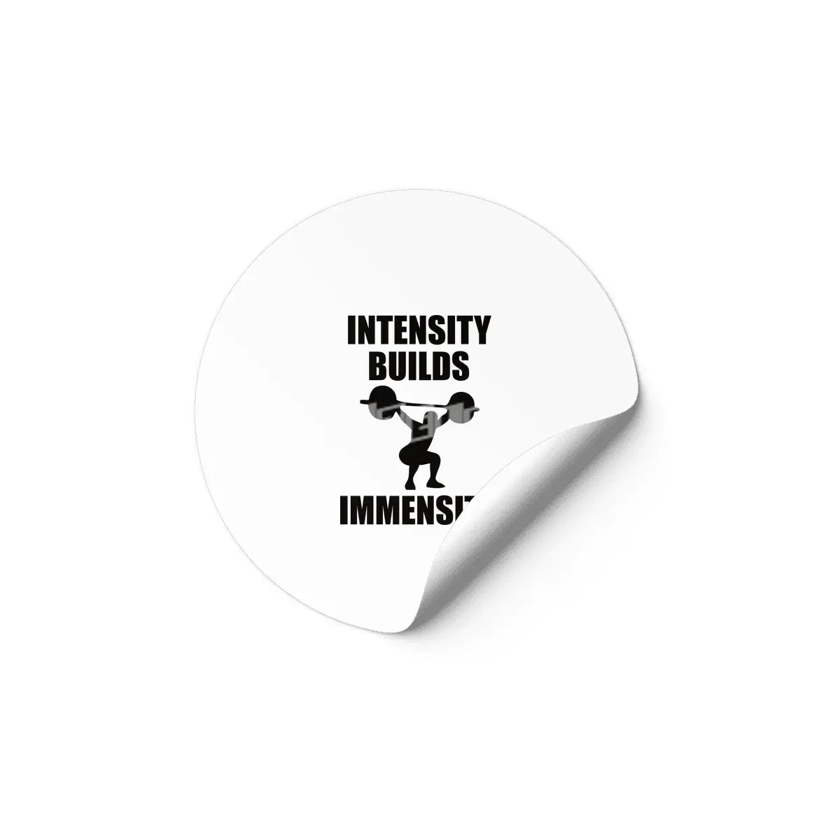 Bodybuilding - Intensity Builds Immensity Etiket