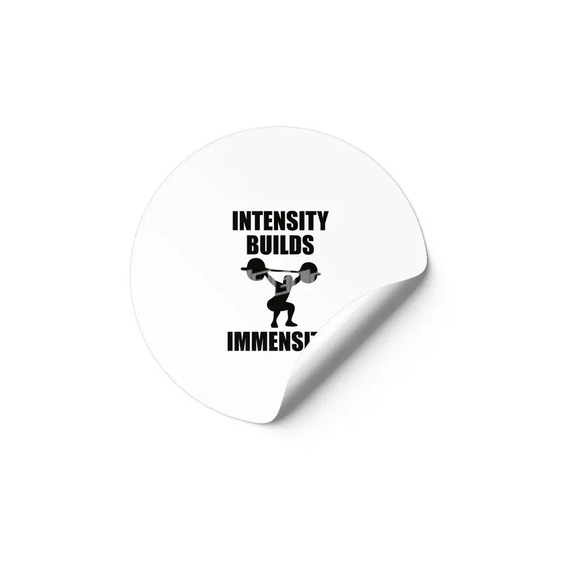 Bodybuilding - Intensity Builds Immensity Etiket