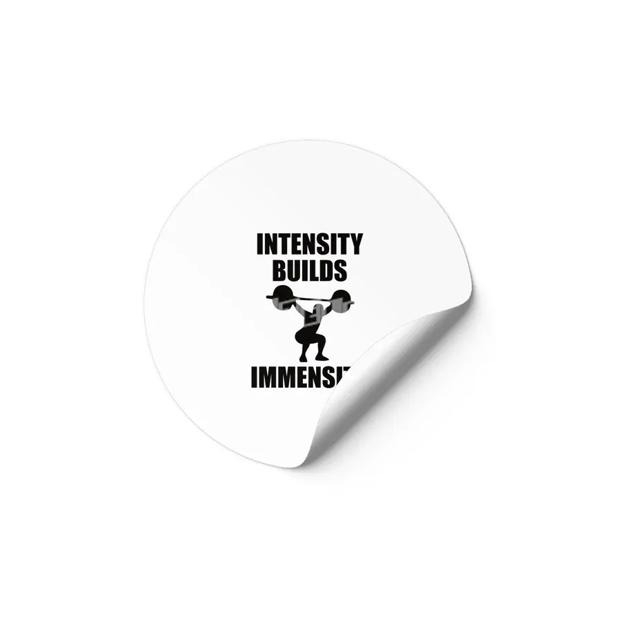 Bodybuilding - Intensity Builds Immensity Etiket
