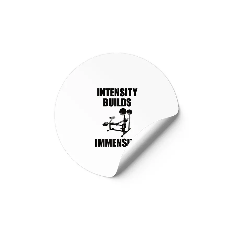 Bodybuilding - Intensity Builds Immensity Etiket