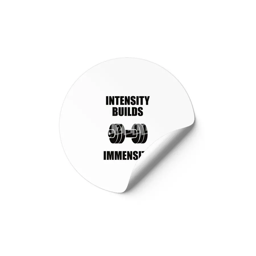 Bodybuilding - Intensity Builds Immensity Etiket
