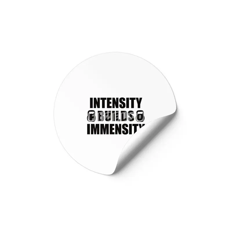 Bodybuilding - Intensity Builds Immensity Etiket