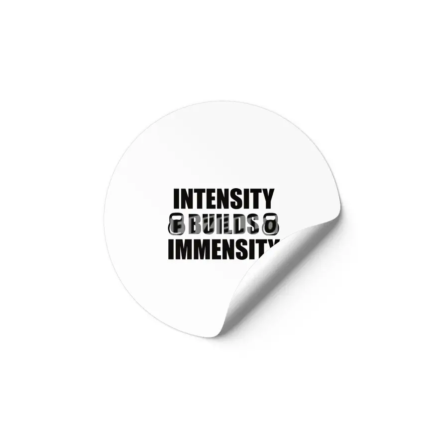 Bodybuilding - Intensity Builds Immensity Etiket