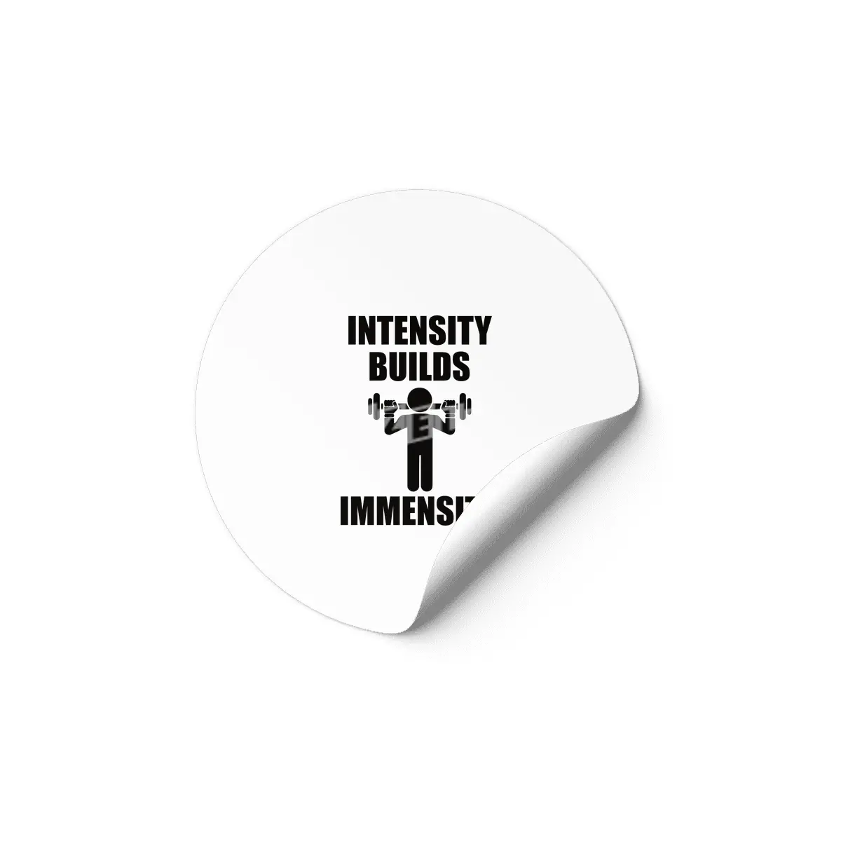 Bodybuilding - Intensity Builds Immensity Etiket