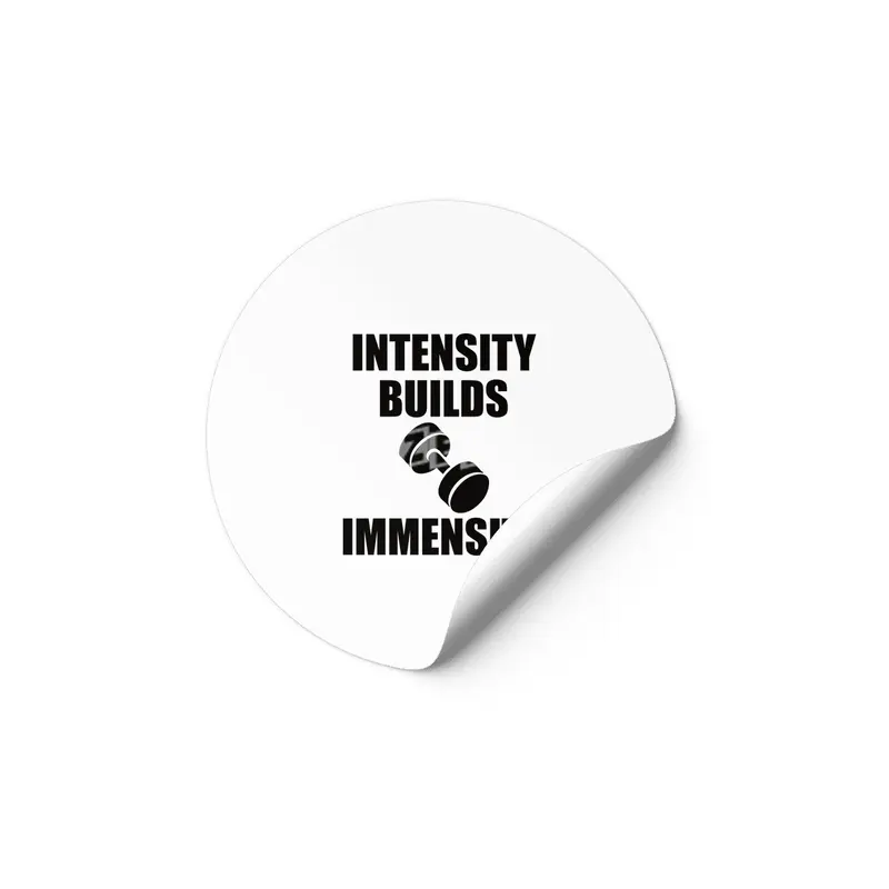 Bodybuilding - Intensity Builds Immensity Etiket