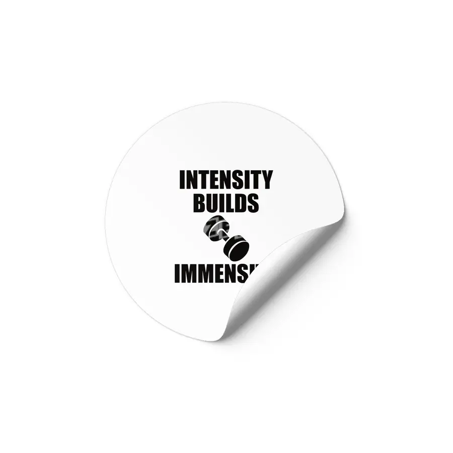 Bodybuilding - Intensity Builds Immensity Etiket