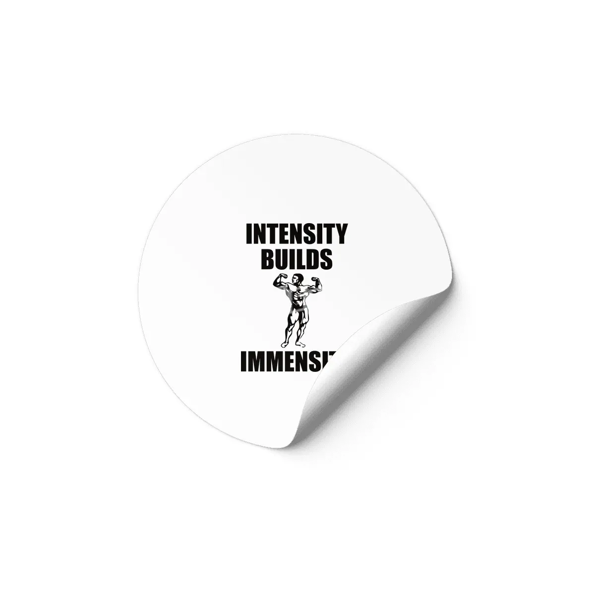 Bodybuilding - Intensity Builds Immensity Etiket