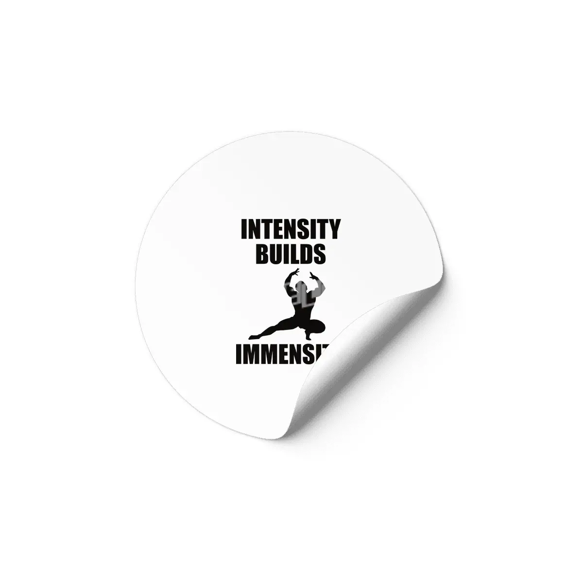 Bodybuilding - Intensity Builds Immensity Etiket