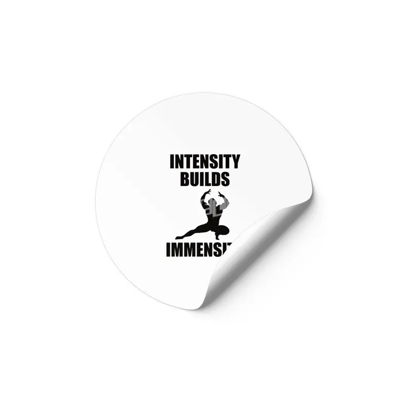 Bodybuilding - Intensity Builds Immensity Etiket
