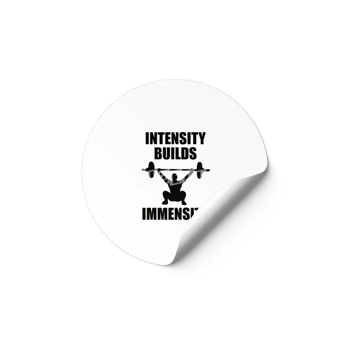 Bodybuilding - Intensity Builds Immensity Etiket