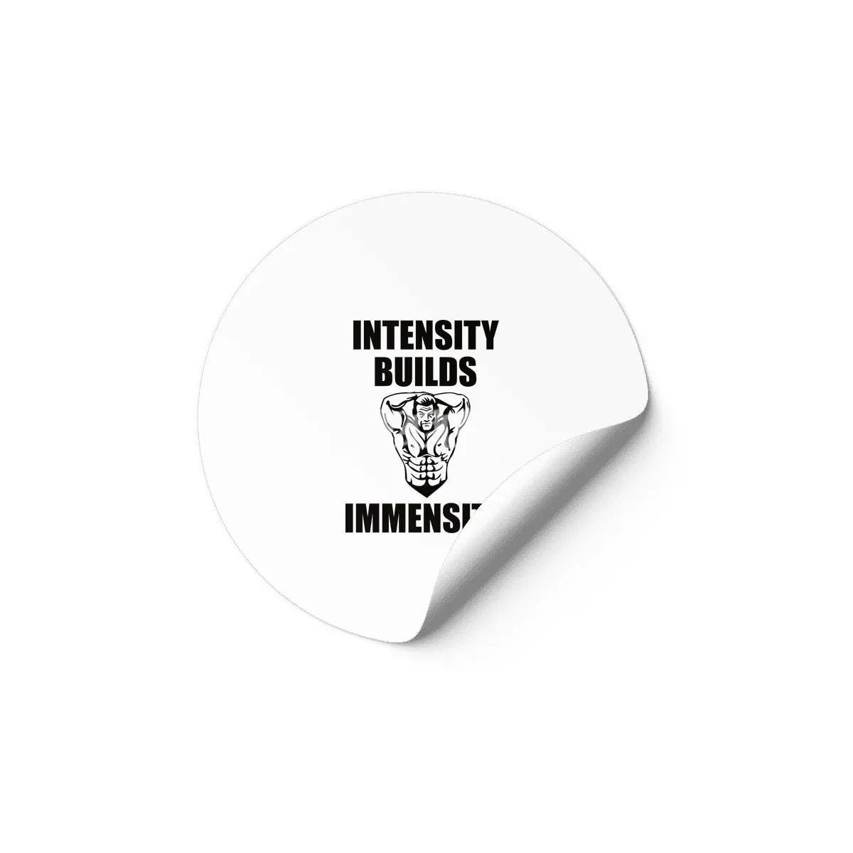 Bodybuilding - Intensity Builds Immensity Etiket
