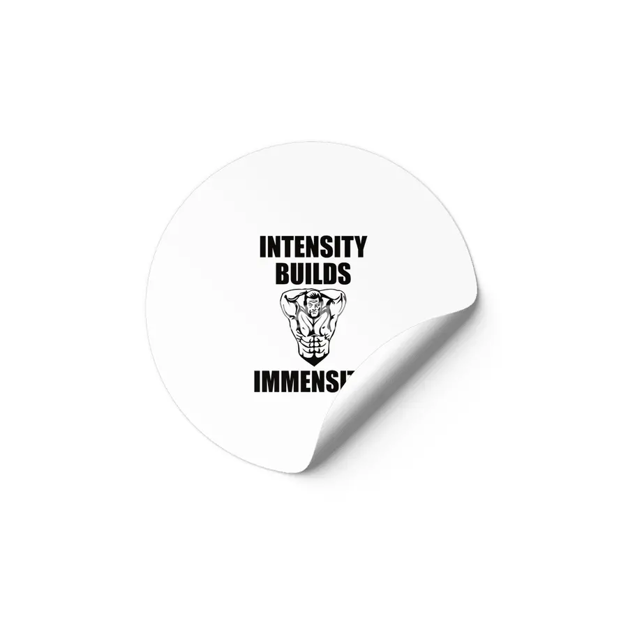 Bodybuilding - Intensity Builds Immensity Etiket