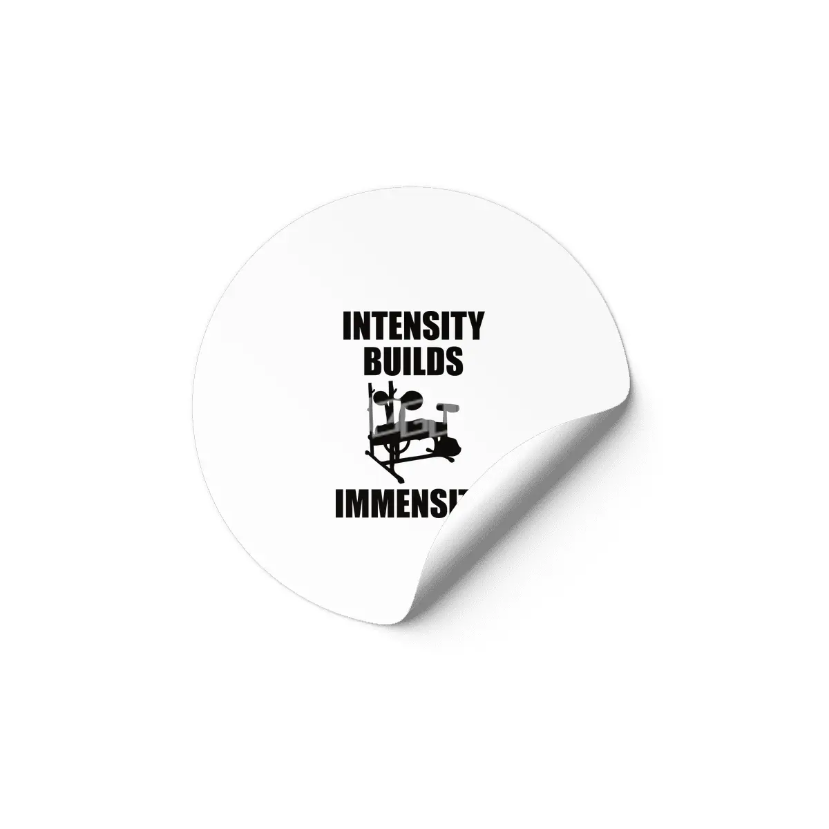 Bodybuilding - Intensity Builds Immensity Etiket