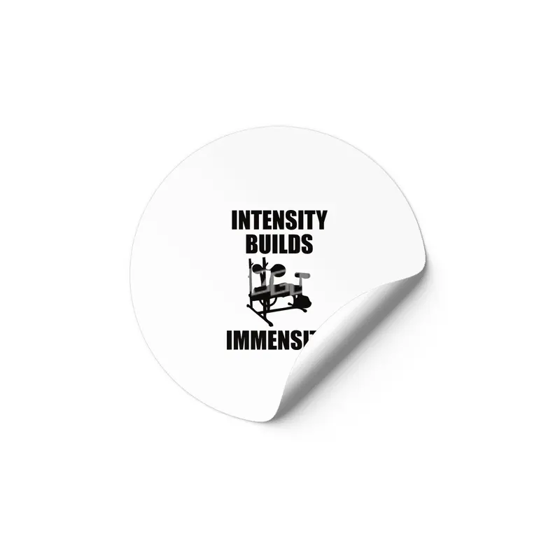 Bodybuilding - Intensity Builds Immensity Etiket