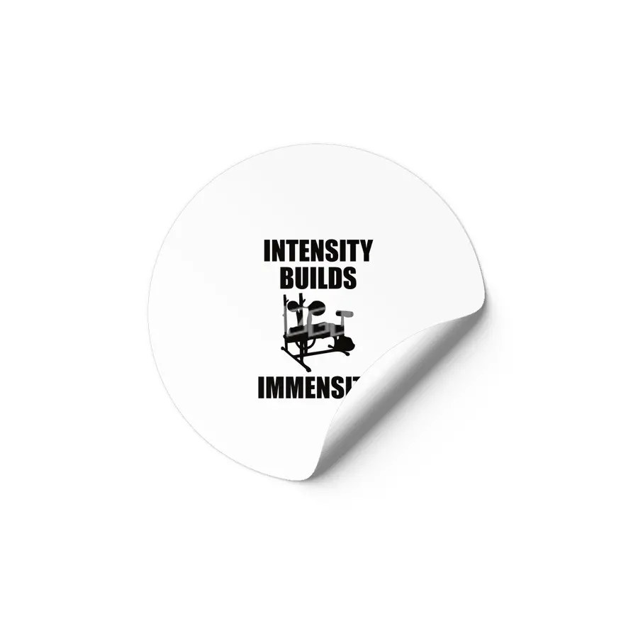 Bodybuilding - Intensity Builds Immensity Etiket
