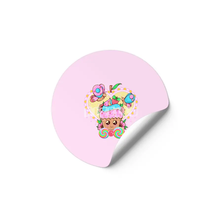 Kawaii Cupcake Etiket
