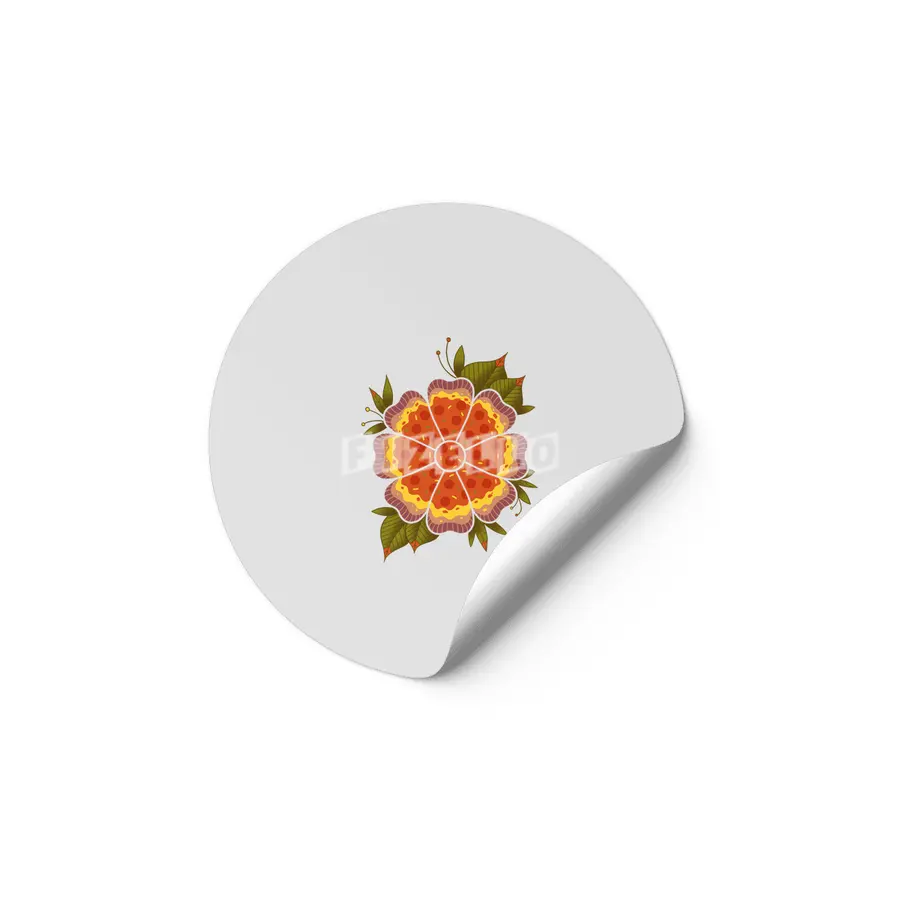 Pizza Flower Etiket
