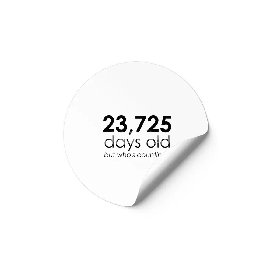 23,725 Days Old Etiket