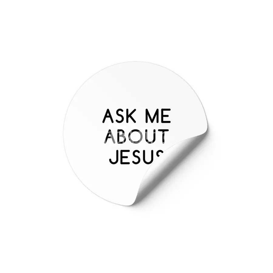 Ask Me About Jesus Etiket
