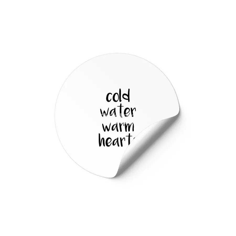 Cold Water Warm Hearts Etiket