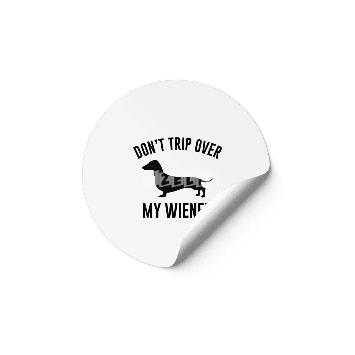 Don't Trip Over My Wiener Etiket