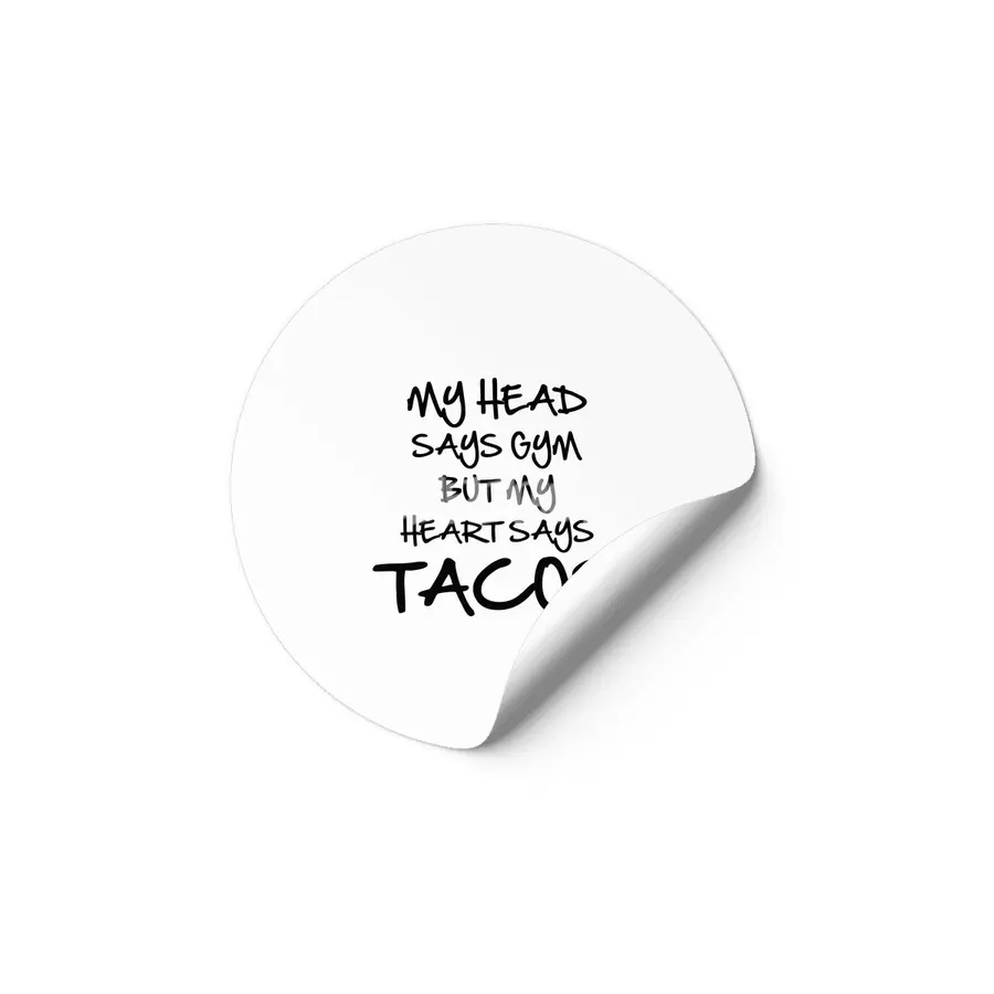 Heart Says Tacos Etiket